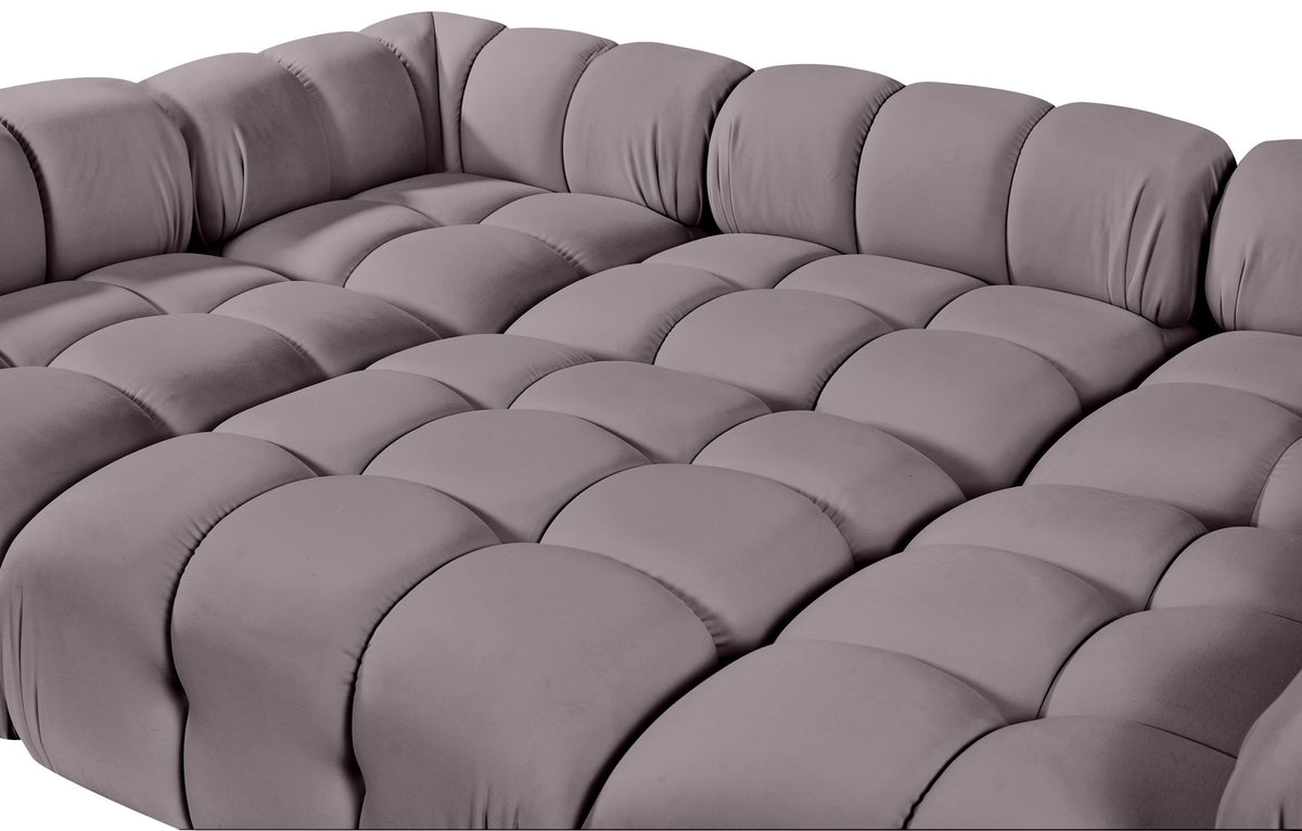 Orin - Velvet 6 Piece Modular Sectional