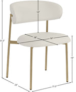 Lupita - Dining Chair With Brushed Gold Legs (Set of 2)