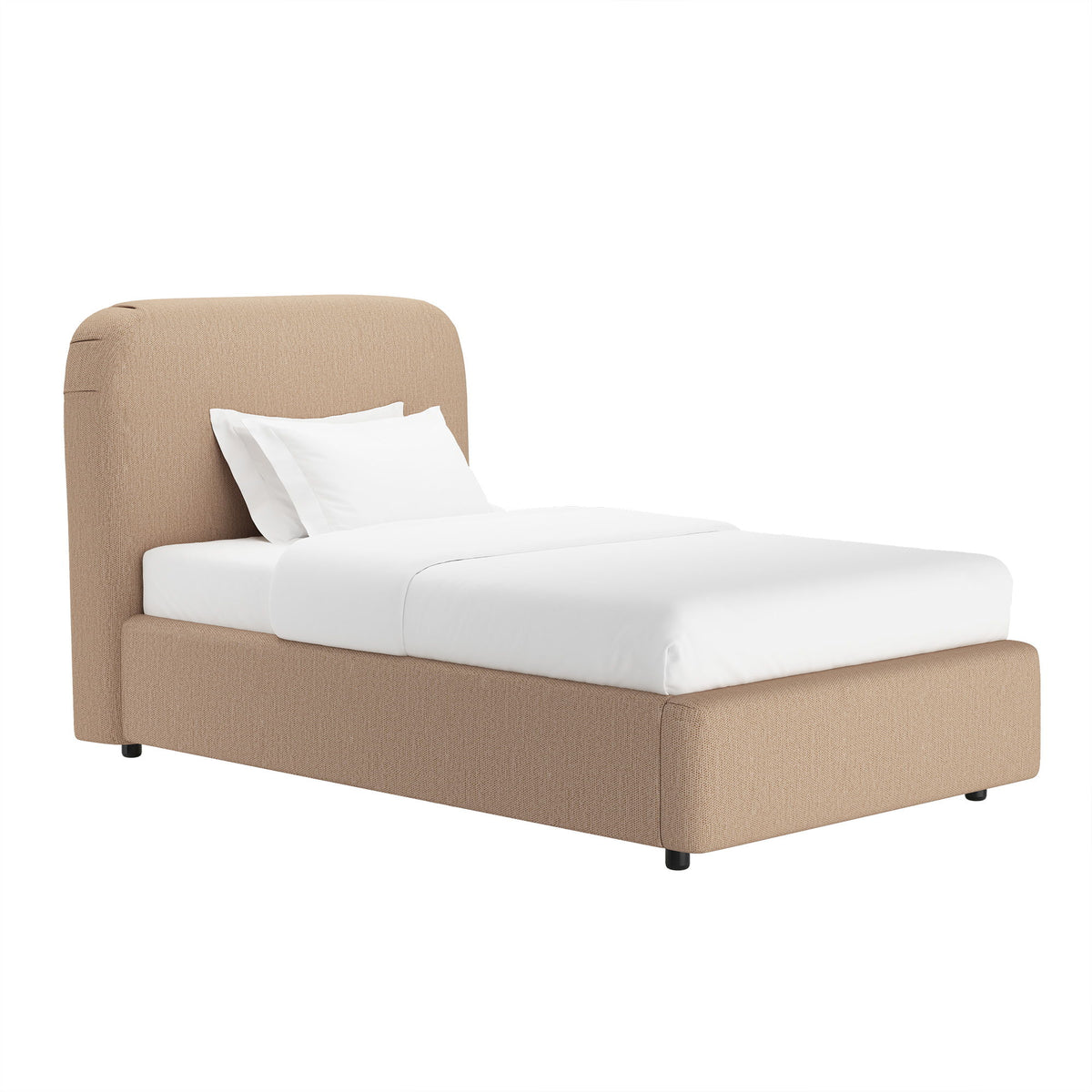 Manhattan Flair - Rounded Upholstered Bed