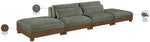 Turin - Chenille Fabric Upholstered Modular Sectional - Green