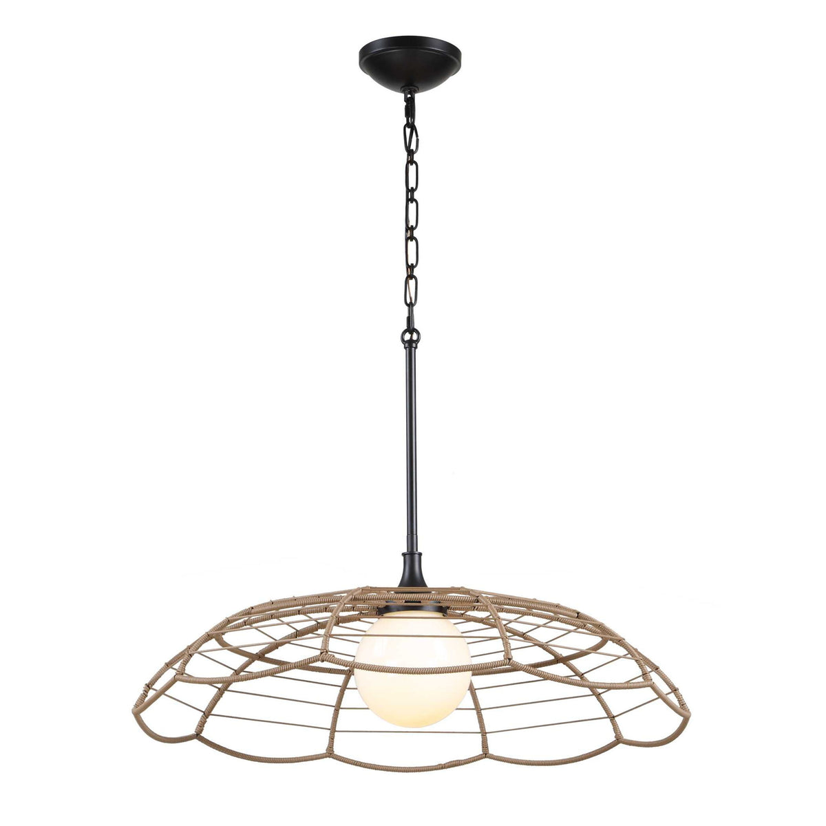 Lakeside - Indoor-Outdoor 1 Light Pendant - Black