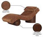 Marcella - Chaise Lounge - Walnut Base