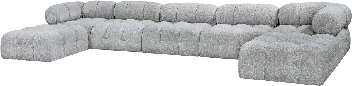 Ames - 7 Piece Fabric Modular U-Shaped Sectional