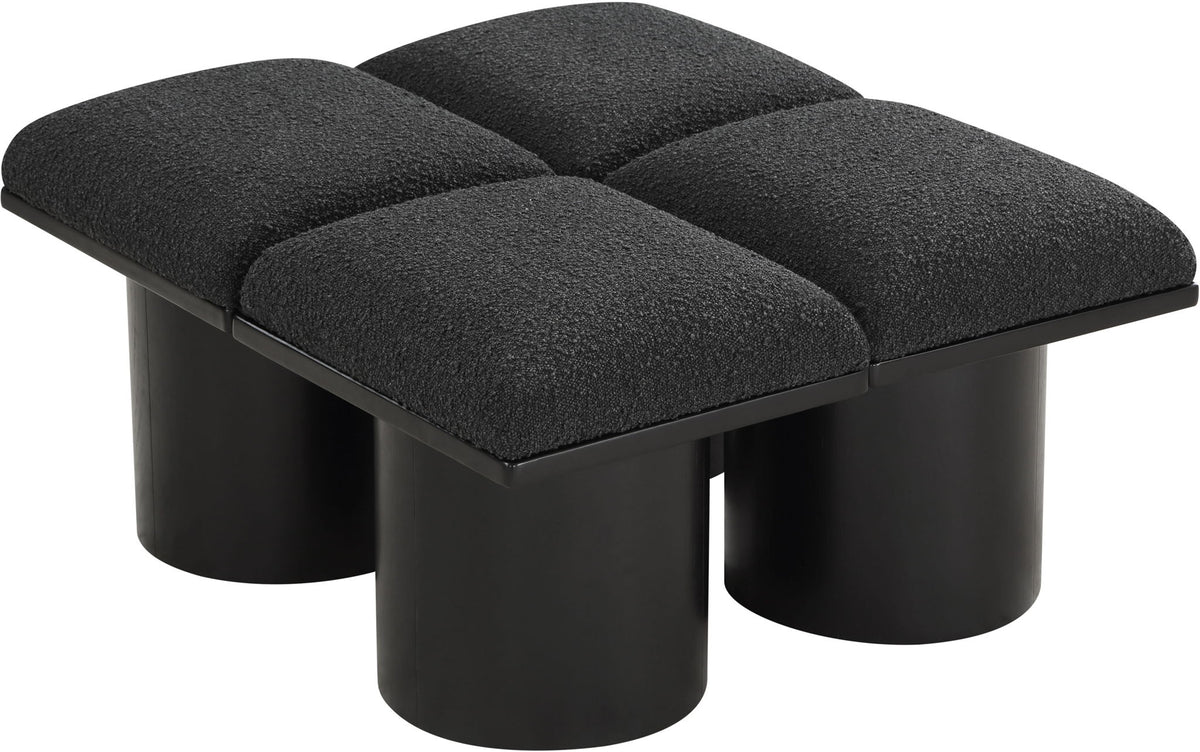 Pavilion - 4 Piece Modular Bench With Black Base