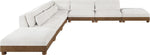 Turin - Chenille Fabric Upholstered Modular Sectional - Cream