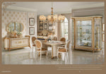Melodia - 4 Door Cabinet - Beige / Gold