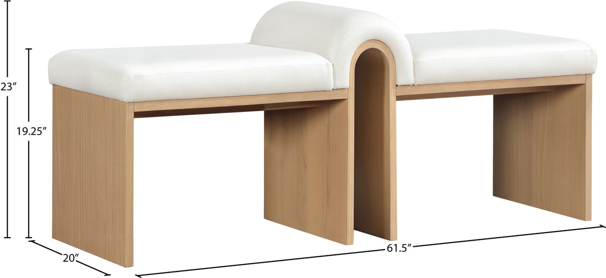Delphine - Bench - Natural Base