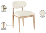 Riccio - Faux Leather Dining Side Chair (Set of 2) - Natural Frame