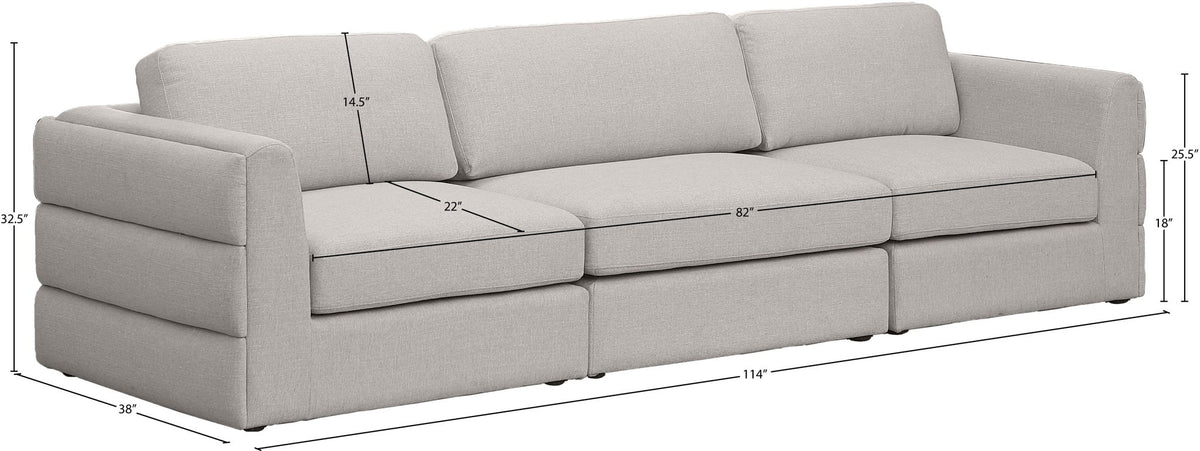 Beckham - Modular 3 Seat Sofa