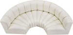 Arc - Faux Leather 4 Piece U-Shaped Modular Sofa