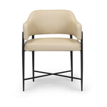 Sezanne - Vegan Leather Dining Chair - Taupe