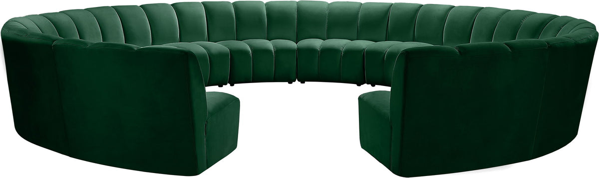 Infinity - 12 Piece Velvet Modular Sectional