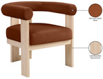 Arienzo - Performance Fabric Upholstered Accent Chair - Natural Base