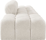 Ames - 4 Piece Boucle Upholstered Modular Sofa With 2 Backless Seats