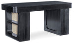 Home Office - Adjustable-Height Desk - Black