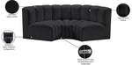 Arc - Faux Leather 3 Piece Modular U-Shaped Sofa
