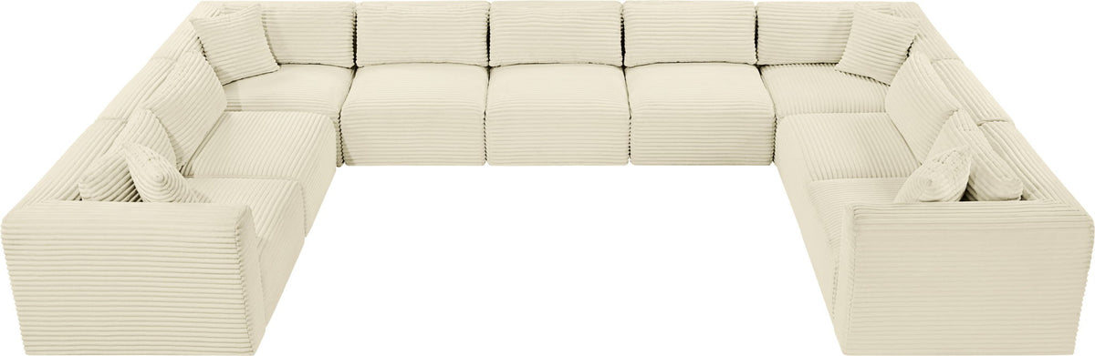 Shaggy - 9 Piece Modular U-Shaped Sectional