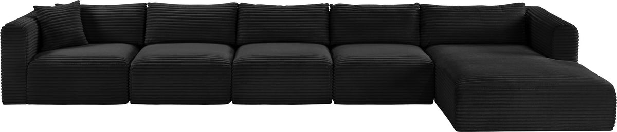 Shaggy - 5 Piece Modular Sectional With Chaise