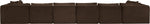 Shaggy - 8 Piece Modular U-Shaped Armless Sectional