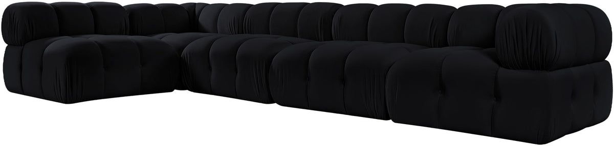 Orin - Velvet 5 Piece Modular Sectional