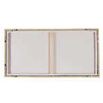 Hazy Lake - Framed Landscape Art - Gold / Gray / Green / Light Blue