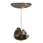 Rock Formation - Accent Table - Bronze / Black