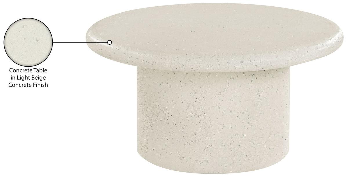 Emara - Concrete And Fiberglass Indoor / Outdoor Coffee Table