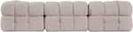 Orin - Velvet 4 Piece Modular Sectional With Chaise