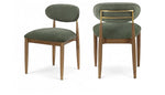 Riccio - Fabric Dining Side Chair (Set of 2) - Walnut Frame