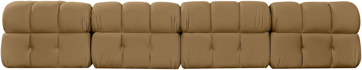 Orin - Velvet 5 Piece Modular Sectional