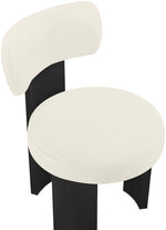 Atelier - Vegan Leather Upholstered Dining Chair (Set of 2) - Black Frame