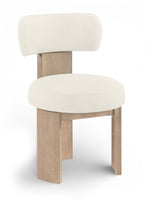 Atelier - Vegan Leather Upholstered Dining Chair (Set of 2) - Painted Natural Frame