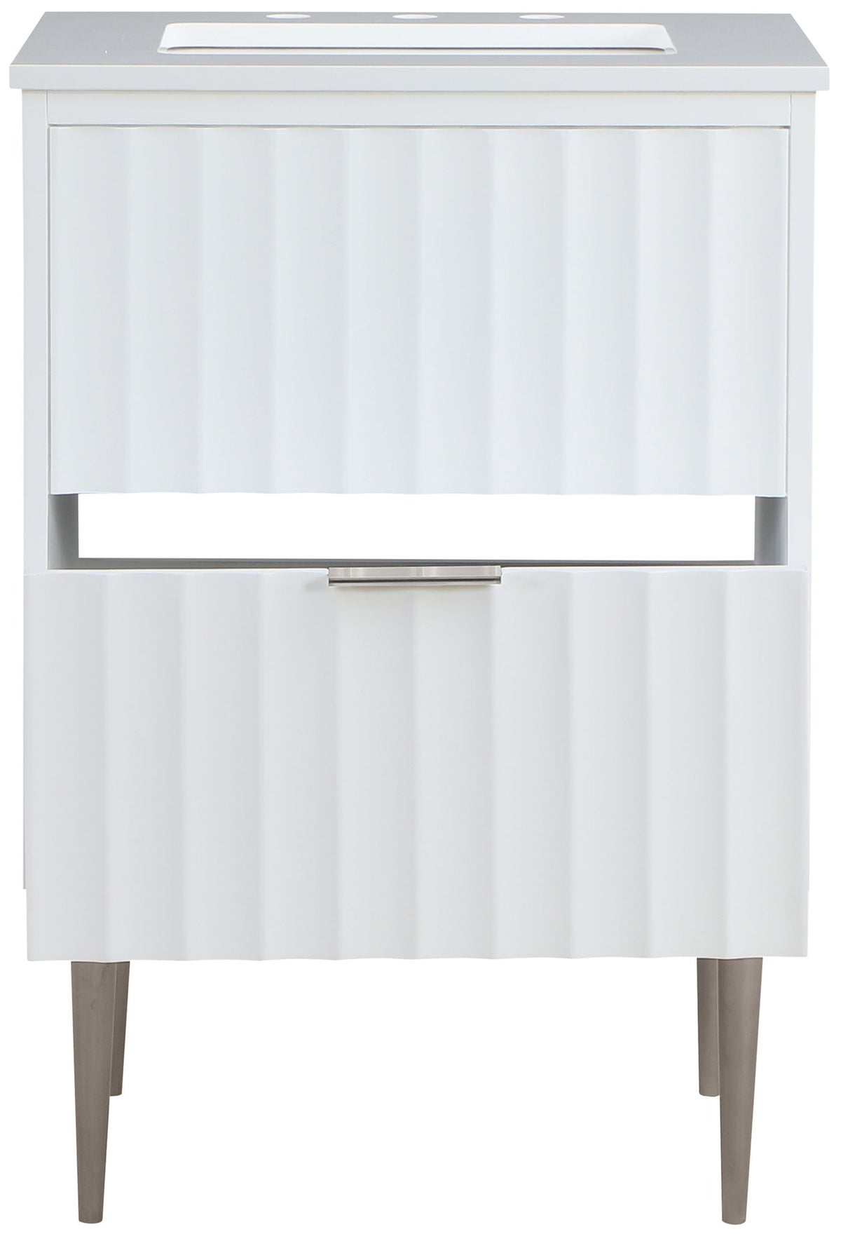 Modernist - Bathroom Vanity With Chrome Legs