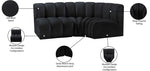 Arc - Velvet 3 Piece Sofa