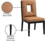 Gwendolyn - Faux Leather Dining Side Chair With Black Frame (Set of 2)