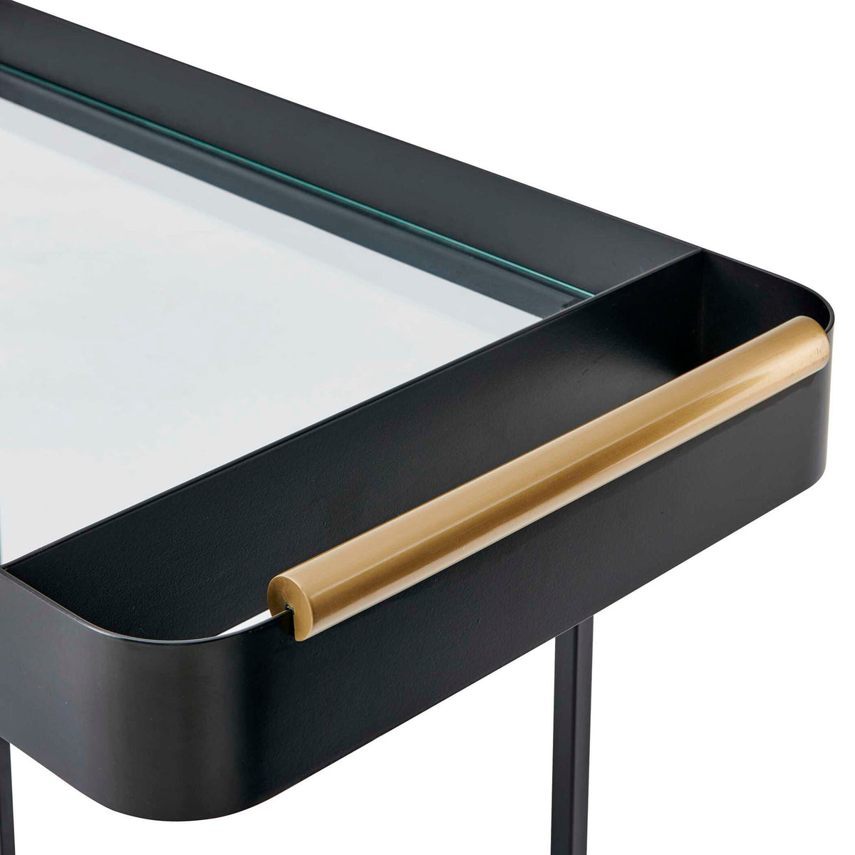 Vesper - Iron Bar Cart - Black / Brass