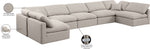 Indulge - Linen 7 Piece Modular U-Shaped Sectional