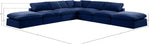 Comfy - 7 Piece Velvet Modular Corner Sectional