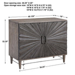 Shield - Oak 2 Door Cabinet - Gray