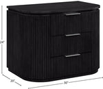 Astrid - Solid Wood And Oak Veneer Nightstand