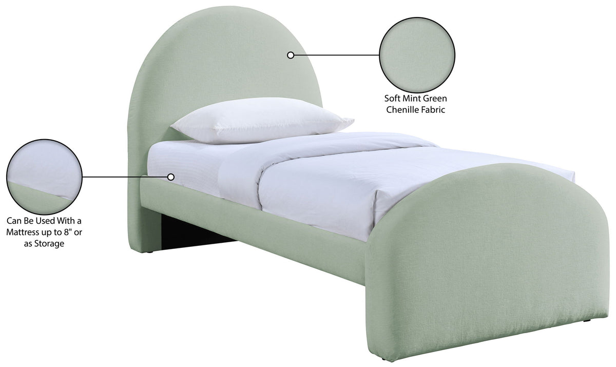Andaz - Chenille Fabric Upholstered Bed