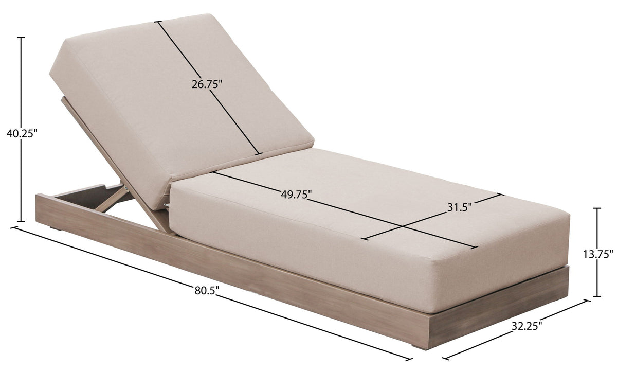 Solace - Olefin Performance Fabric Outdoor Patio Lounge Chair