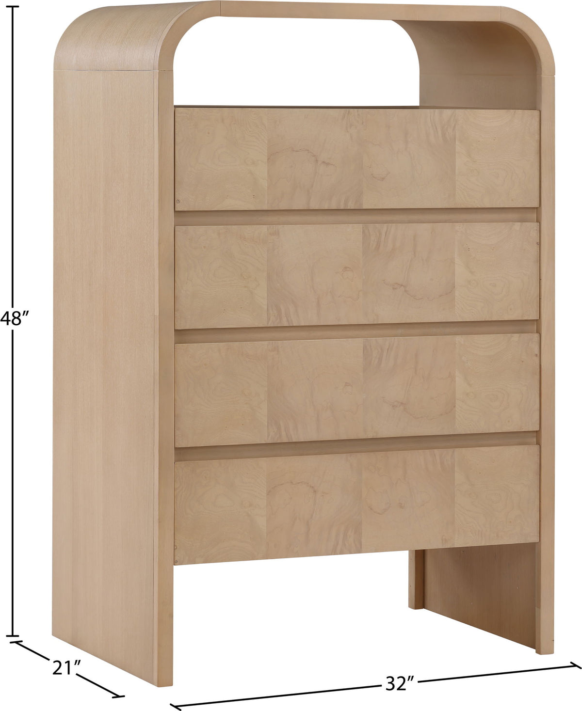 Giada - Solid Wood And Veneer Chest