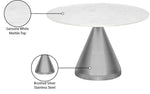 Emery - Marble/Stone Dining Table - White