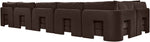 Hammond - Velvet Performance Fabric Upholstered 6 Piece L-Shaped Sectional