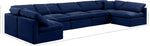 Indulge - Velvet 7 Piece Modular U-Shaped Sectional
