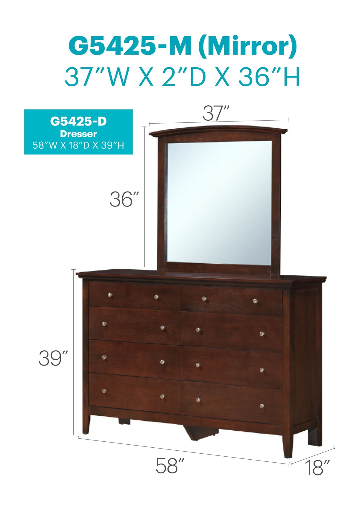 Glory Furniture - Hammond - Dresser