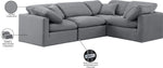 Indulge - Velvet 4 Piece Modular Corner Sectional