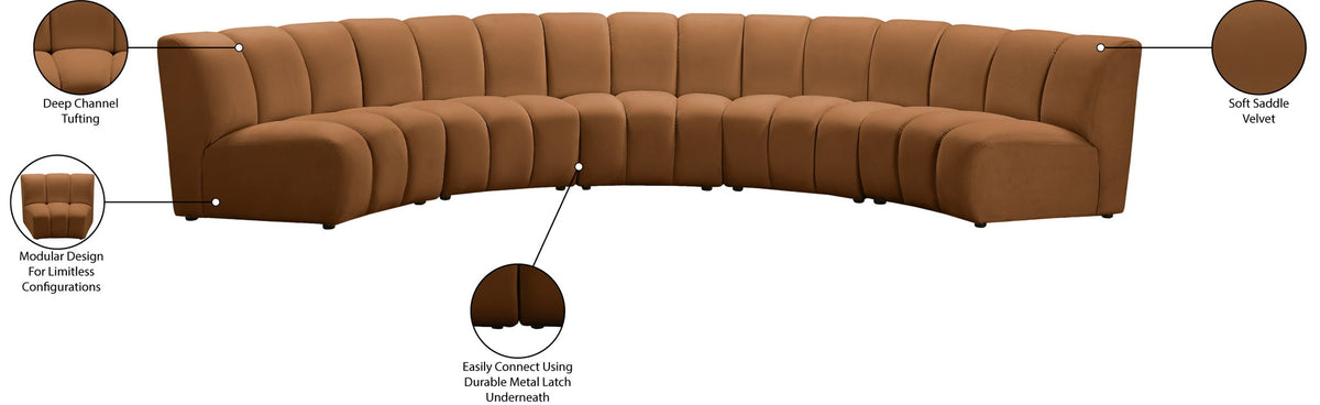 Infinity - 5 Piece Modular Sectional - Saddle