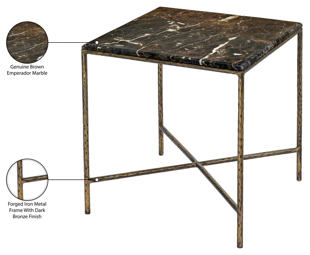 Valen - Marble And Iron Table